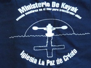 This was our old logo on a T-Shirt. We'll probably keep the logo but make this a ministry of El Faro church.